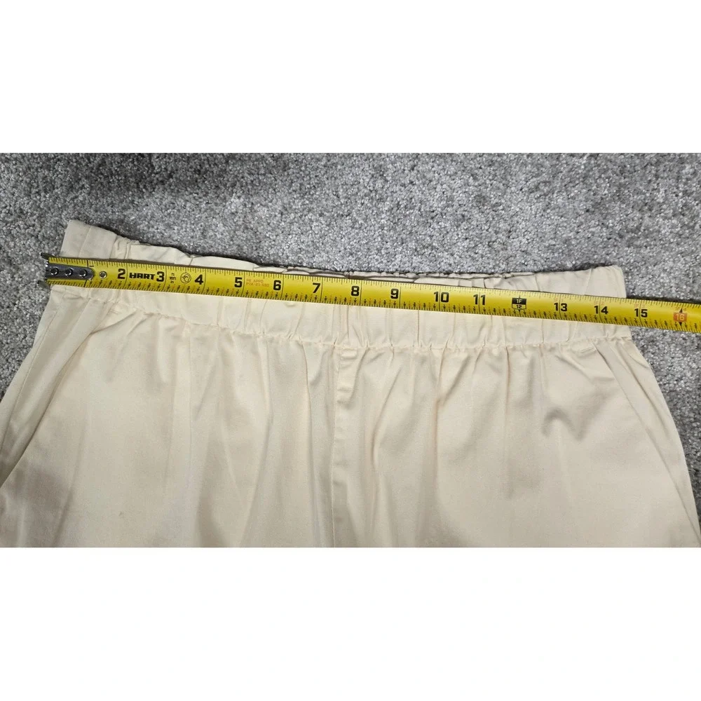 Everlane Easy Short Cream Bone Organic Cotton Elastic Waist Pull On Shorts Sz 8